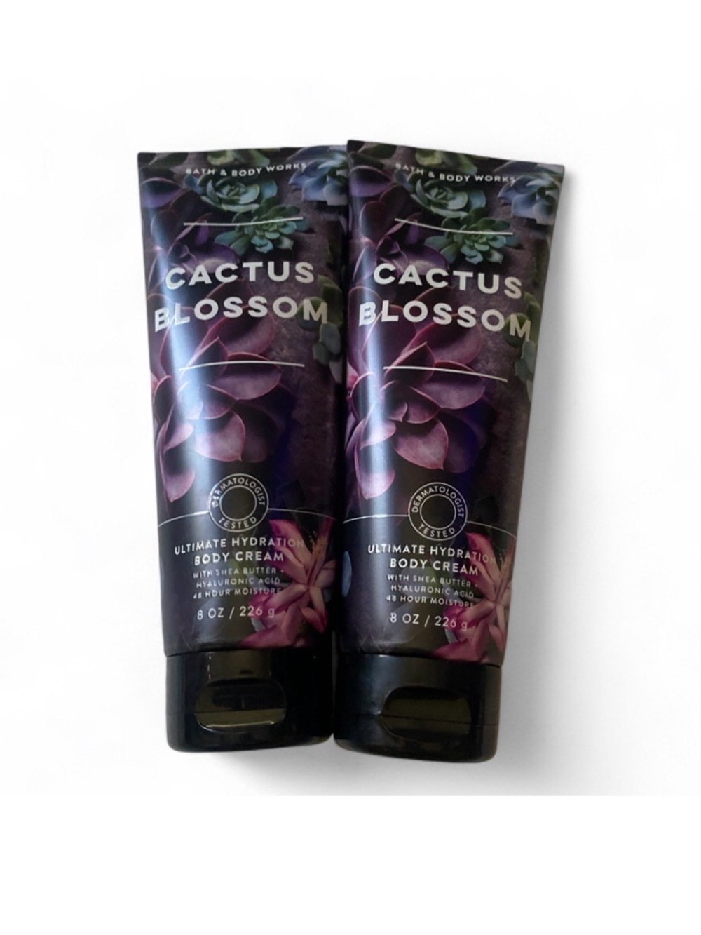 Bath & Body Works Cactus Blossom Body Cream - Purple & Green Accents